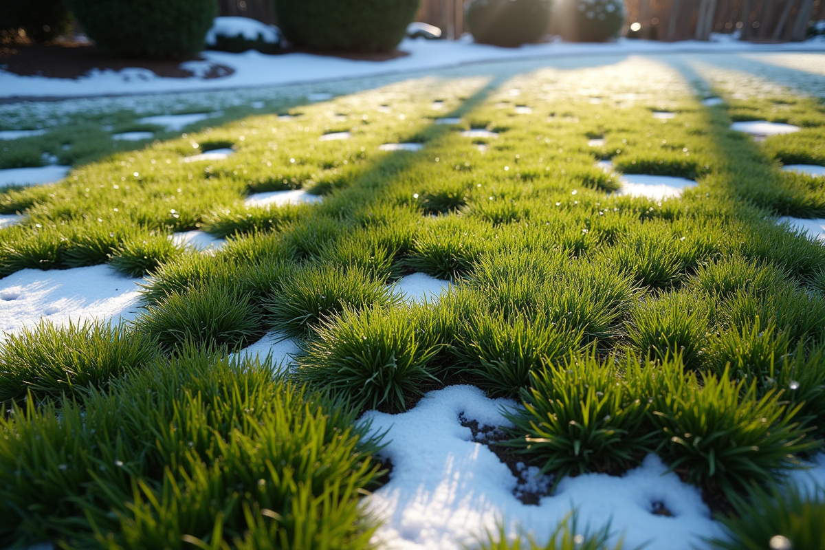 pelouse hiver